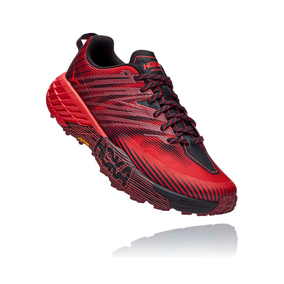 Chaussure Course à Pied Montagne Trail Running Homme Hoka Speedgoat 4 Red